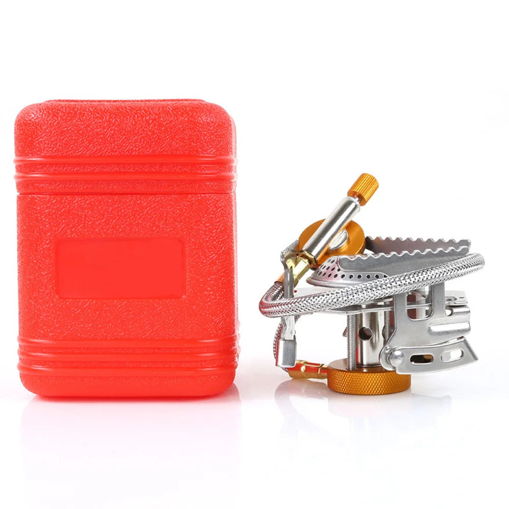 Camping Gas Stove Portable Folding Outdoor Backpacking Stove Tourist Equipment for Cooking Hiking Picnic 3500W